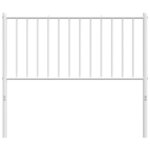 vidaXL Tête de lit métal blanc 100 cm