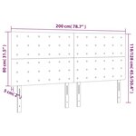 vidaXL Têtes de lit 4 Pièces Vert foncé 100x5x78/88 cm Velours