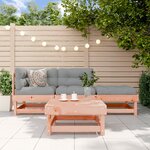 vidaXL Salon de jardin 4 Pièces avec coussins bois massif douglas