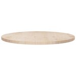 vidaXL Dessus de table Ø70x2 5 cm Bois de pin massif