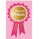 Carte Fête Des Mères - Ruban Rose - Draeger paris