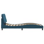 vidaXL Cadre de lit sans matelas bleu 80x200 cm velours