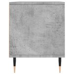 vidaXL Meuble TV gris béton 100x34 5x44 5 cm bois d'ingénierie