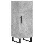 vidaXL Buffet haut Gris béton 34 5x34x180 cm Bois d'ingénierie