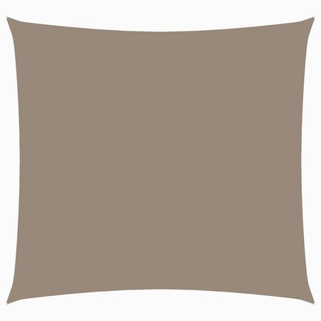 vidaXL Voile de parasol tissu oxford carré 4 5x4 5 m taupe