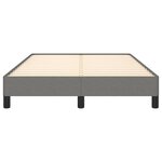 vidaXL Cadre de lit sans matelas gris foncé 120x200 cm tissu