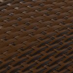 vidaXL Paravents de balcon 10Pièces marron et noir 255x19cm résine tressé