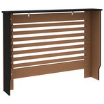 vidaXL Cache-radiateur noir 112x19x81 5 cm MDF