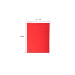 Chemise Imprimée 3 Rabats Format FOLIO FOREVER 280g Rouge EXACOMPTA