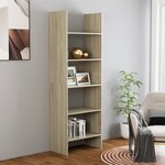 vidaXL Bibliothèque Chêne sonoma 60x35x180 cm Bois d’ingénierie