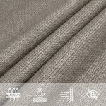 vidaXL Voile d'ombrage 160 g/m² carré gris clair 3x3 m PEHD