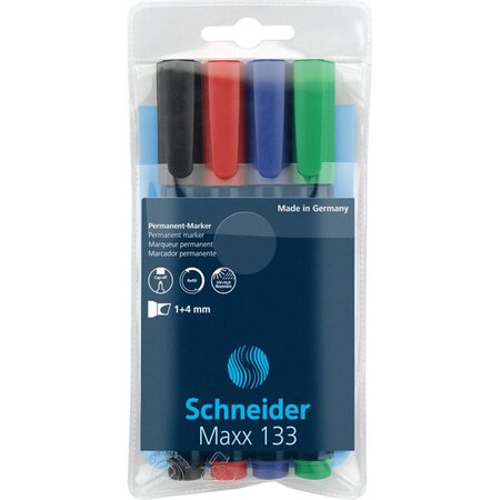 Marqueur permanent Maxx 133 assorti Pochette 4 SCHNEIDER