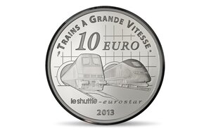 Pièce de monnaie 10 euro France 2013 argent BE – Gare St-Pancras