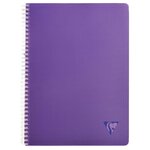 Cahier spirale clairefontaine linicolor a4 21 x 29 7 cm - petits carreaux - 180 pages - lot de 5