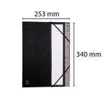 Trieur Rigide Ordonator Alphabétique Dos Extensible 24 Compartiments A À Z - Noir - X 8 - Exacompta