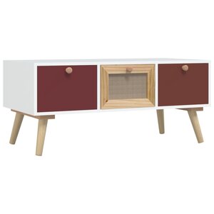 vidaXL Table basse avec tiroirs 80x40x35 5 cm bois d'ingénierie