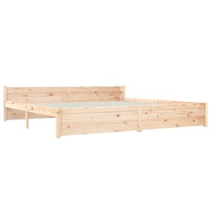 vidaXL Cadre de lit sans matelas bois massif 200x200 cm