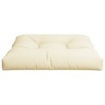 vidaXL Coussin de palette crème 70x70x12 cm tissu