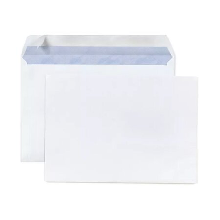 200 enveloppes blanches en papier - 16 2 x 22 9 cm