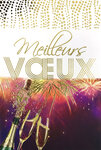 Carte Bonne Année Meilleurs Vœux +enveloppe12x17 5cm
