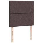 vidaXL Sommier à lattes de lit avec matelas Marron foncé 100x200 cm