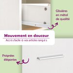 vidaXL Bureau Blanc 100 x 50 x 76 cm Bois d'ingénierie