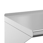 vidaXL Étagère murale 50x30x31 cm argenté acier inoxydable