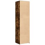 vidaXL Buffet haut chêne fumé 50x42 5x185 cm bois d'ingénierie