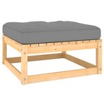 vidaXL Salon de jardin 6 Pièces avec coussins Bois de pin massif