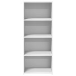 vidaXL Buffet haut blanc 50x41x124 cm bois d'ingénierie