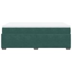 vidaXL Sommier à lattes de lit et matelas Vert foncé 120x200cm Velours
