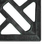 vidaXL Socle de parasol Vert 44x44x31 cm Fonte