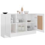 vidaXL Buffet Blanc brillant 120x30 5x70 cm Bois d'ingénierie
