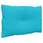 vidaXL Coussins de palette lot de 2 turquoise tissu Oxford