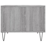 vidaXL Tables basses 2 Pièces sonoma gris 50x50x40 cm bois d'ingénierie