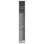 vidaXL Garde-robe gris béton 30x50x200 cm bois d'ingénierie