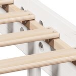 vidaXL Cadre de lit sans matelas blanc 100x200 cm bois de pin massif