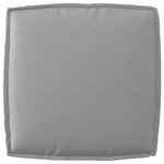 vidaXL Ensemble de coussins de palette de 2 pièces en tissu oxford gris