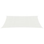 vidaXL Voile d'ombrage 160 g/m² Blanc 2 5x4 m PEHD