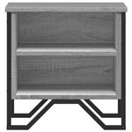 vidaXL Tables de chevet 2 Pièces sonoma gris 40x30x40cm bois d'ingénierie