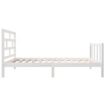 vidaXL Cadre de lit Blanc Bois de pin massif 90x190 cm Simple