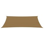 vidaXL Voile d'ombrage 160 g/m² Taupe 5x8 m PEHD