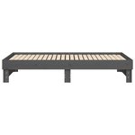 vidaXL Lit coulissant Gris 2x(90x190) cm Bois de pin massif