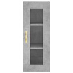 vidaXL Armoire murale gris béton 34 5x34x90 cm
