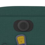 vidaXL Fauteuil de massage inclinable électrique Vert foncé Tissu