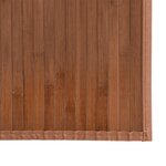 vidaXL Tapis rectangulaire marron 80x500 cm bambou