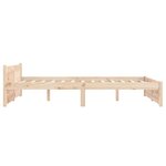 vidaXL Cadre de lit bois massif 120x190 cm petit double