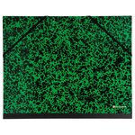 Carton À Dessin Annonay Avec Élastiques 26x33 Cm - Pour Formats A4 Et 24x32 Cm - Vert - X 10 - Exacompta