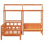 vidaXL Ensemble de lit de jour avec toit 90x200 cm bois de pin massif