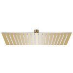 vidaXL Pomme de douche pluie Acier inoxydable 50x50 cm Carrée Doré